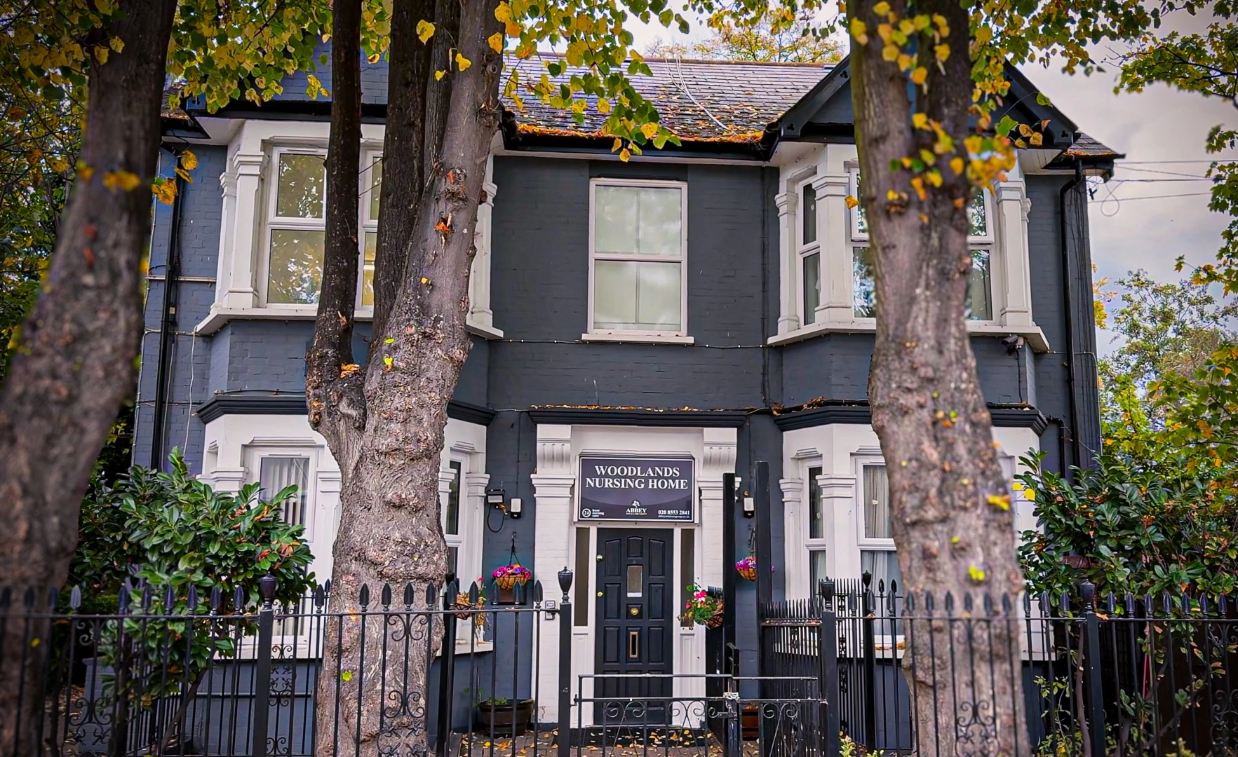Care setting at Woodlands Total Care Nursing Home, Ilford, London